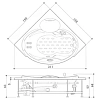 Акриловая ванна Jacuzzi Celtia 9443-136A Sx/9423-6150 белый