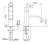 Смеситель для раковины Bandini Ice Cube 2 750120SN03LW серый