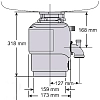 Измельчитель отходов Insinkerator M56-2 черный