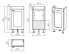 Тумба с раковиной Misty Урал 40 УТ000011699 белый
