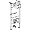 Инсталляция Geberit для унитаза белой клавишей смыва, 111.154.11.2