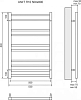 Полотенцесушитель электрический 50x80 см Lemark Unit LM45810EBL П10, чёрный левый/правый