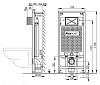 Инсталляция Alcaplast с безободковым унитазом Gustavsberg Hygienic Flush 5G84HR01, сиденье микролифт клавиша хром, комплект