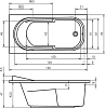 Акриловая ванна Riho Columbia 140х70 B004001005