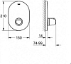 Внешняя часть термостата Grohe Grohtherm 3000 19356000