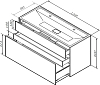 Тумба под раковину Am.Pm Inspire 2.0 M50AFHX1203GM 120 см цвет графит