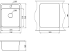 Мойка кухонная Granula Standart 4202, БАЗАЛЬТ серый