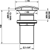 Донный клапан для раковины Gessi Technical Accessories 29088#031, хром