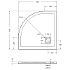 Душевой поддон из искусственного камня BelBagno TRAY-MR-UNO-R-80-550-35-W 80x80, белый