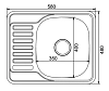 Кухонная мойка Mixline 528192 хром