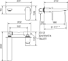 Смеситель La Torre Laghi 44200.CR с внутренней частью для раковины