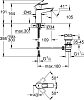 Смеситель для раковины Grohe BauLoop 23885001, хром