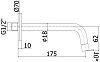 Излив для ванны Paffoni Light ZBOC045HGSP золото