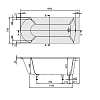 Квариловая ванна Villeroy & Boch Pavia 160х70 UBQ160PAV2V-01 белый