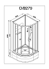 Душевая кабина Deto D D279