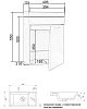 Тумба с раковиной Orange Mini-40TUW+Ra белый
