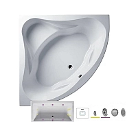 Акриловая ванна Riho Neo 140х140 BC3400500000000_FLOW белый