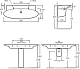 Раковина Jacob Delafon Presquile E4445-00 130 cм