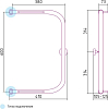 Полотенцесушитель водяной Сунержа П-образный 60x40 с 2 полками