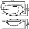 Акриловая ванна Gemy 170х92 G9072 K R