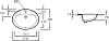 Раковина Jacob Delafon Ovale Dessus E1273-00 63 см