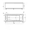 Акриловая ванна Акватек Либра LIB160N-0000015 белый