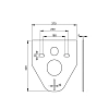 Инсталляция Ideal Standard Prosys Eco Frame M, E233267 для унитаза, узкая, с клавишей хром R0115AA и шумоизоляцией, комплект