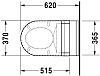 Подвесной унитаз Duravit Starck-3 2226090000