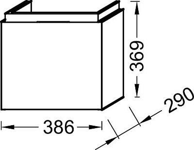Тумба для комплекта 40 см Jacob Delafon Formilia EB1096-N18 блестящий белый