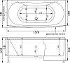 Акриловая ванна Aquanet Izabella 160х75 00205499