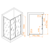 Душевой уголок RGW Passage 410824582-11 стекло прозрачное, профиль хром