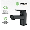 Смеситель для ванны с душем OneLife P02-311b черный