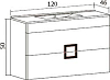 Тумба с раковиной Sanvit Квадро New 120
