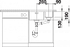 Кухонная мойка Blanco Andano 340/180-U 522979 чаша слева