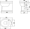 Приставной унитаз BelBagno Trevi BB135CBL