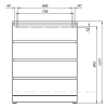 Комод Aquanet Сканди 302542 коричневый