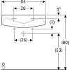 Раковина 64 см Geberit Paracelsus 251060000. белый