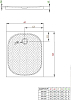 Душевой поддон Radaway Zantos F 100x80 см M3ZNF1080-06, белый