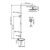 Душевая система WasserKRAFT серия A A113.067.058.CH Thermo хром