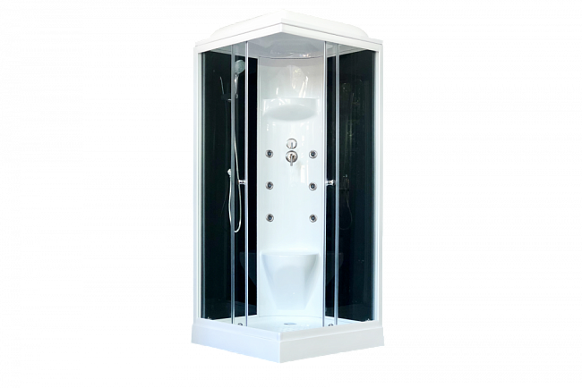 Душевая кабина 80х80 см Royal Bath НР RB80HP7-BT стекло прозрачное с гидромассажем