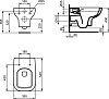 Комплект инсталляция с подвесным унитазом Ideal Standard I.life A I001701 с сиденьем микролифт