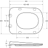 Крышка-сиденье Cezares Lux CZR-159-SC с микролифтом, белый