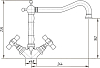 Смеситель для кухонной мойки Migliore Princeton ML.CUC-851.CR, хром