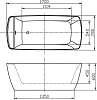 Акриловая ванна BelBagno 170х78 BB304