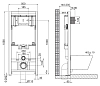 Инсталляция BelBagno с безободковым унитазом BelBagno Prospero BB507B, сиденье микролифт, клавиша хром, комплект