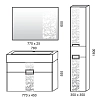 Тумба под раковину Edelform Edel 1-607-00-Е80 фиолетовый