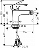 Смеситель для биде Hansgrohe Talis E 71721000