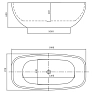 Акриловая ванна Bolu BL-169/180 белый