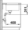 Кухонная мойка Blanco Subline 500-U Ceramic 514506 белый