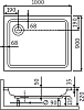 Поддон для душа RGW Style PR 90x100x22